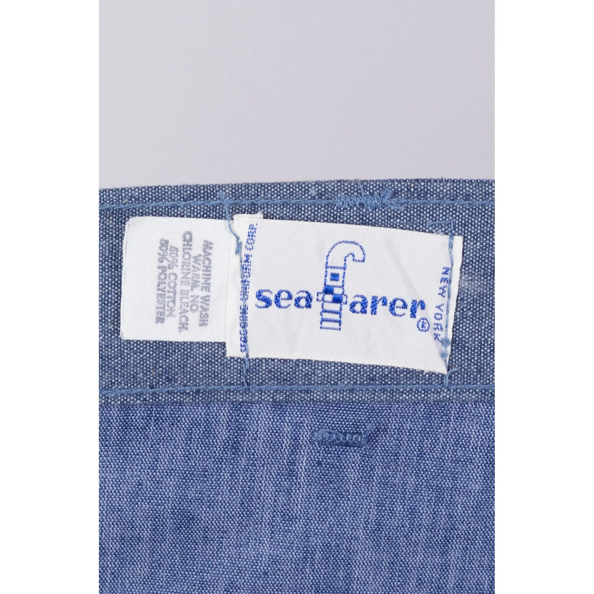 70s Seafarer Deadstock Flared Unisex Sailor Dungarees - 31x36 and 31x32