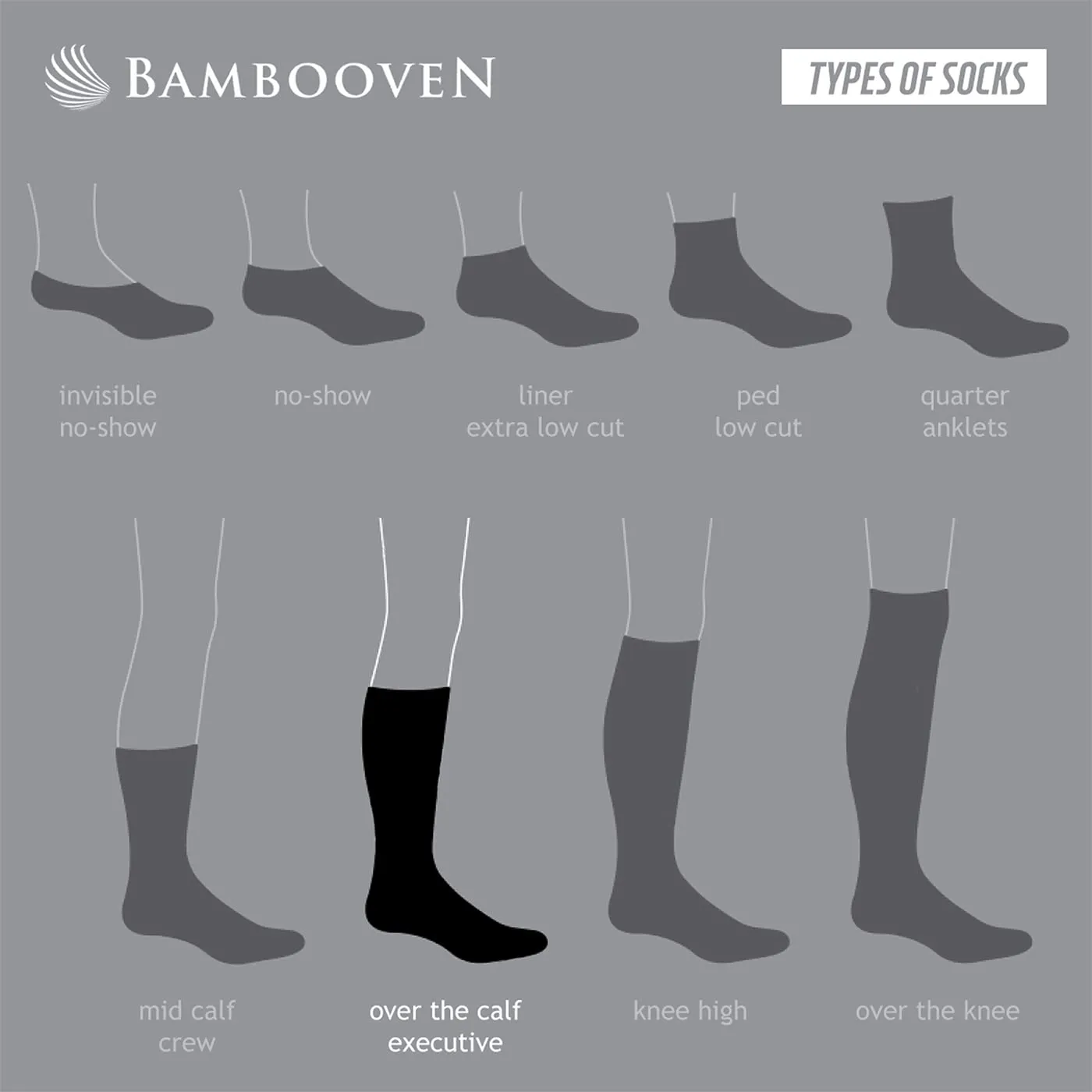 Bambooven Men’s Diabetic – Premium Bamboo, Super Soft, Odor Free & Breathable, Calf Socks, Crew Socks (2 Pack) Brown-gray