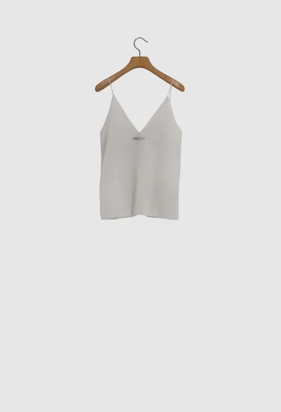 BLOSSOM - Sleeveless Silk and Cotton Camisole in White