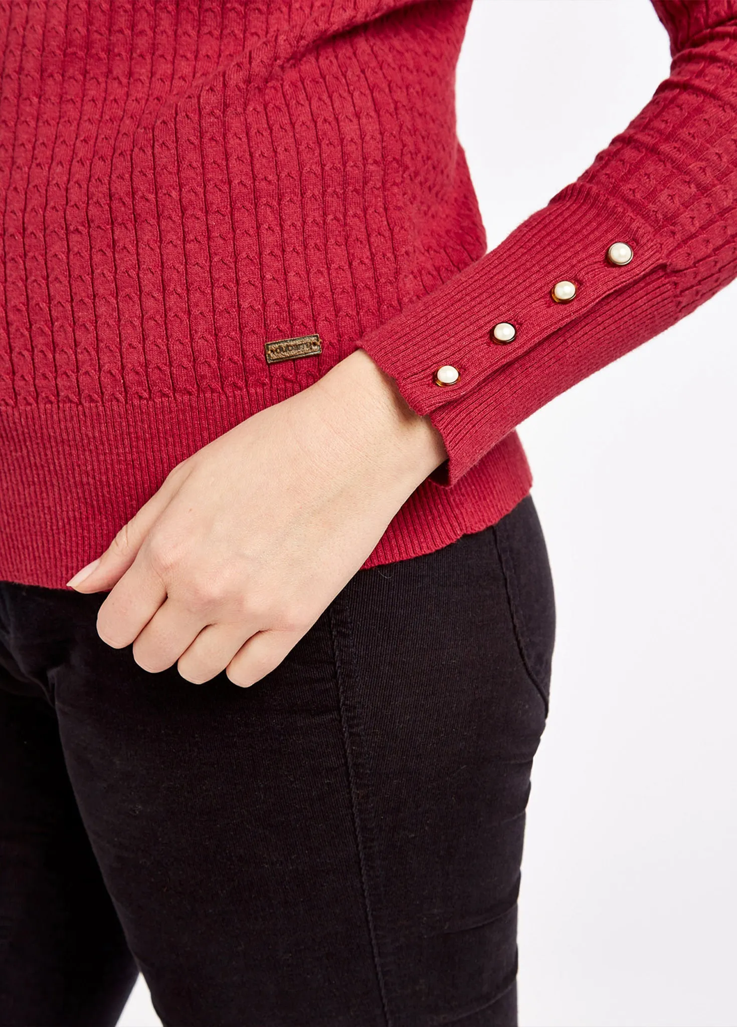 Brennan Knitted Sweater - Ruby