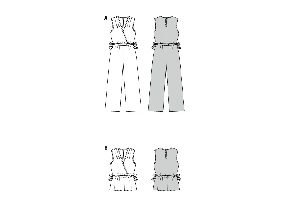 Burda Pattern 5914 Misses' Overalls & Blouse