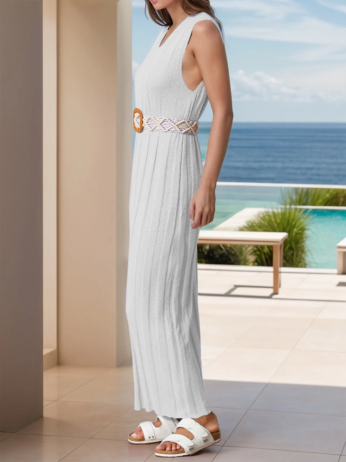 Caldwell Sleeveless Knit Dress