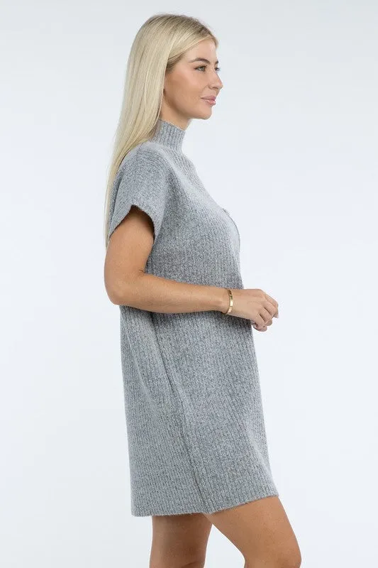 Camryn Mock Neck Sweater Dress