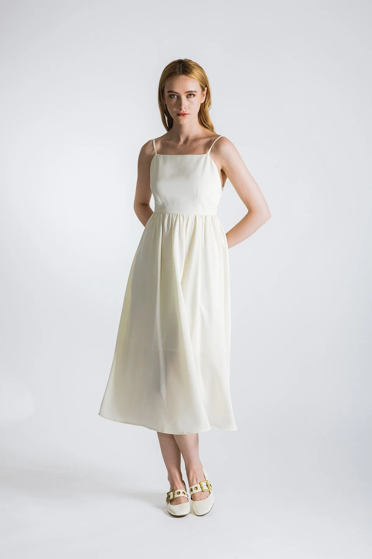Cannerva Camisole Ruched Waist Maxi Dress