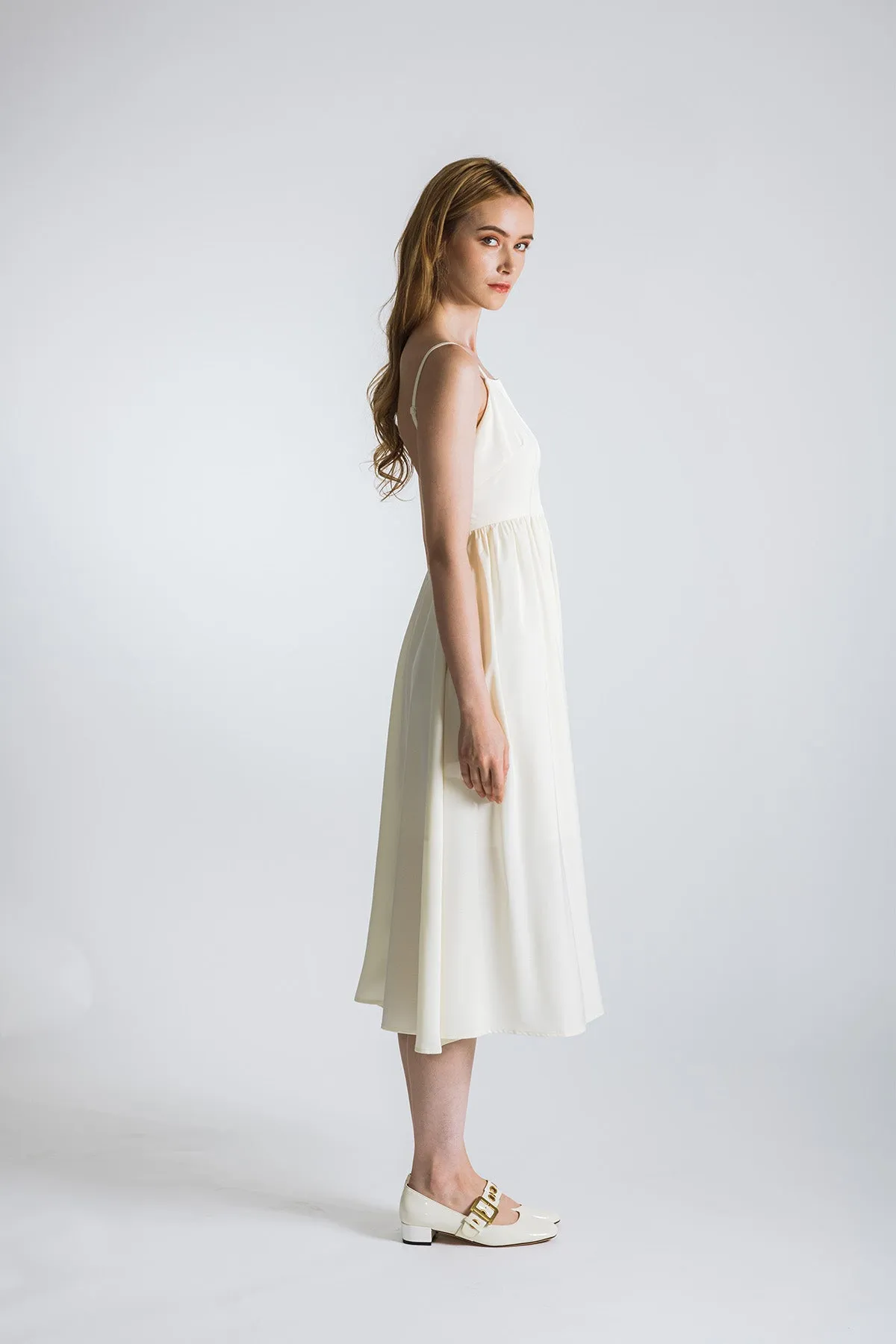 Cannerva Camisole Ruched Waist Maxi Dress