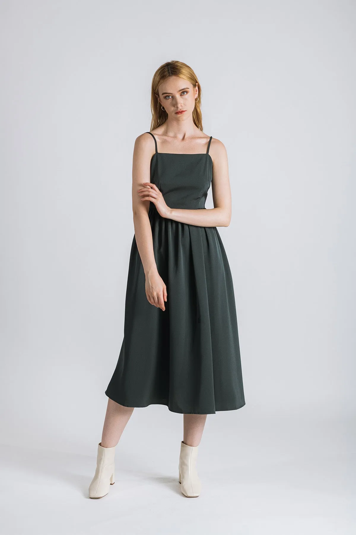 Cannerva Camisole Ruched Waist Maxi Dress
