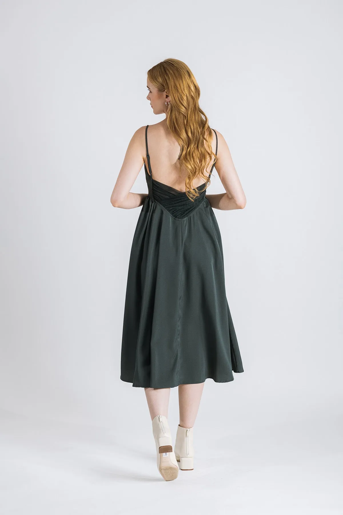 Cannerva Camisole Ruched Waist Maxi Dress