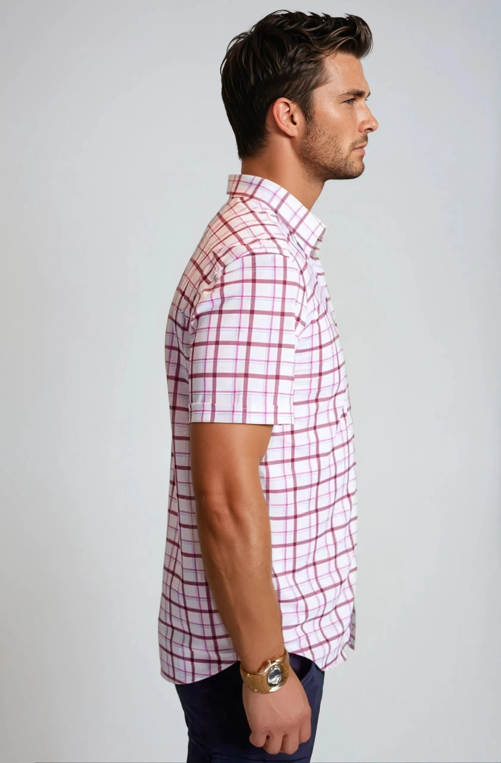 Carnaby Plaid Short Sleeve Tech Shirt