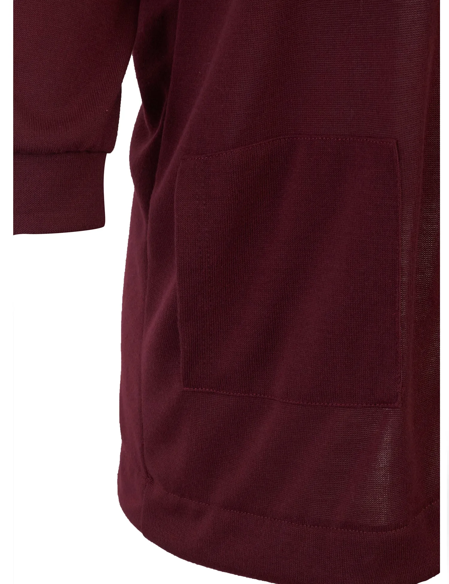 [Clearance] Womens Open Basic Cardigan Knit with Two Front Pockets