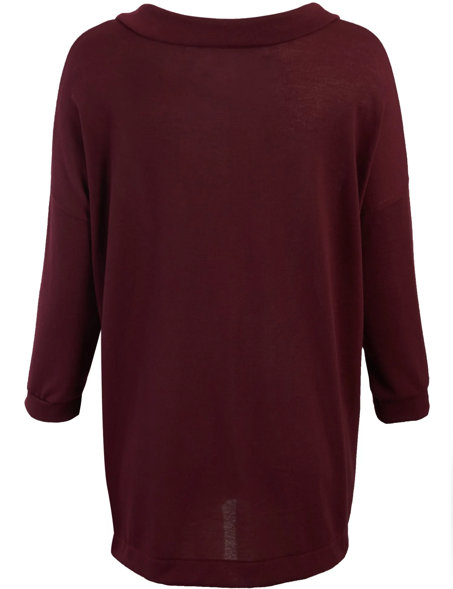 [Clearance] Womens Open Basic Cardigan Knit with Two Front Pockets