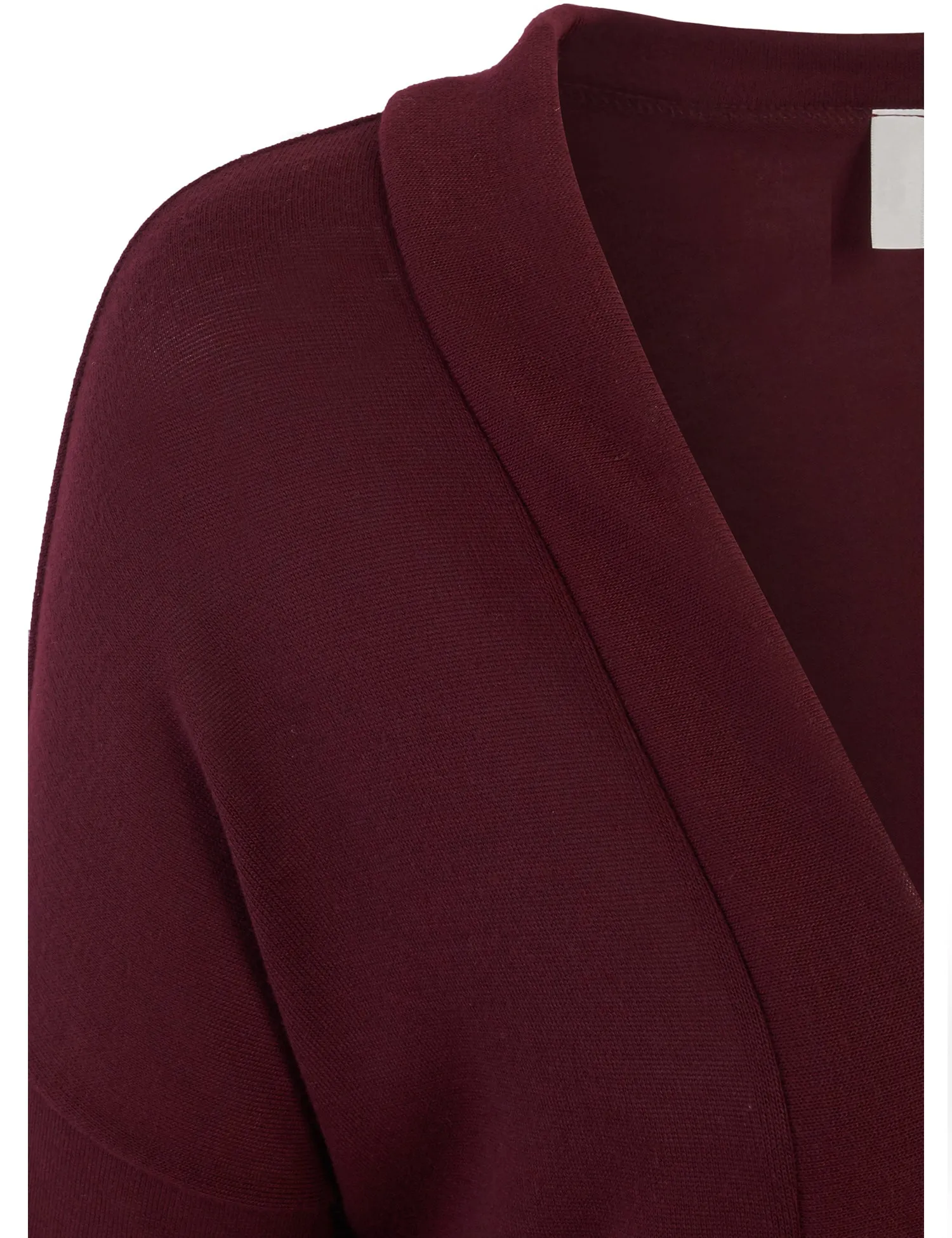 [Clearance] Womens Open Basic Cardigan Knit with Two Front Pockets