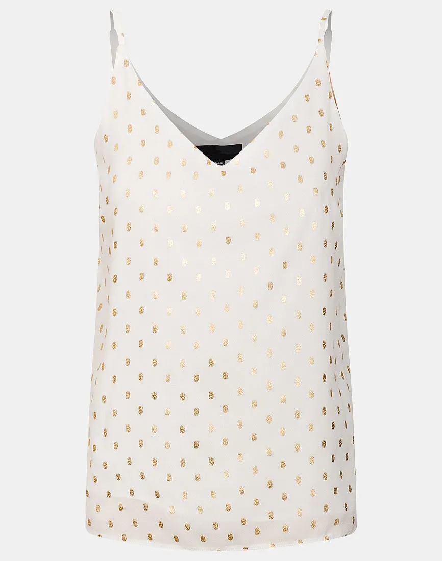 Gold Metallic Cami Top