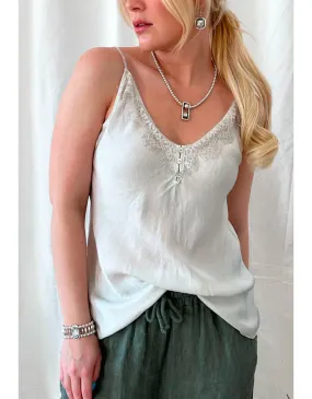 Goldie Viscose Top Beige
