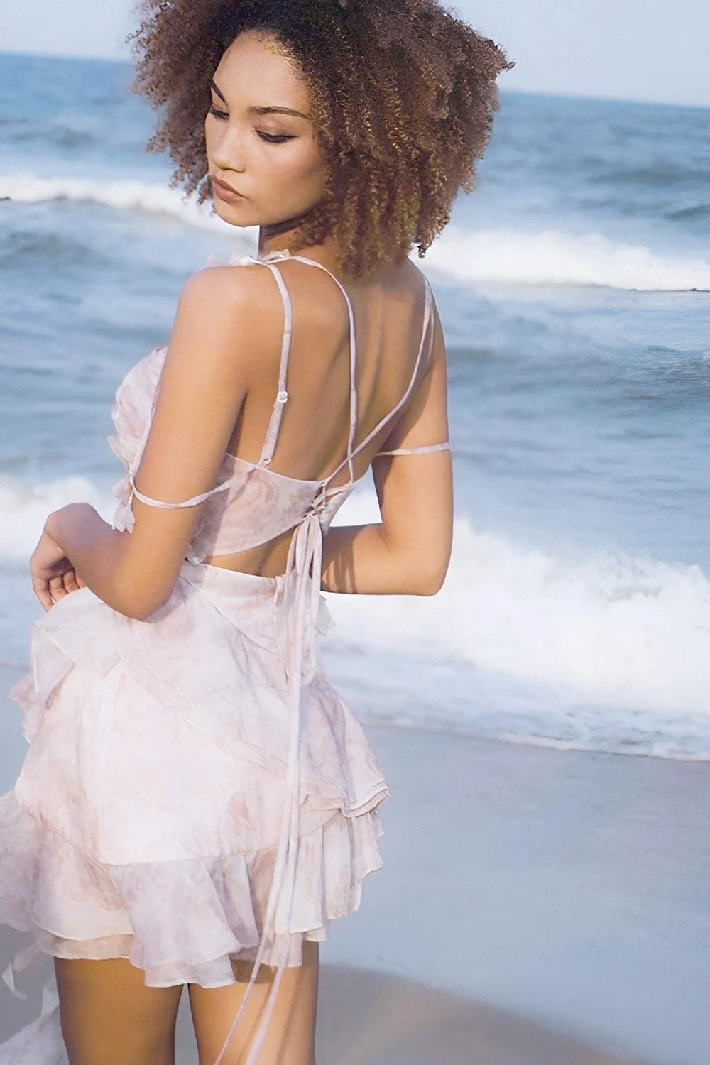 Hazel Layered Camisole Organza Mini Dress