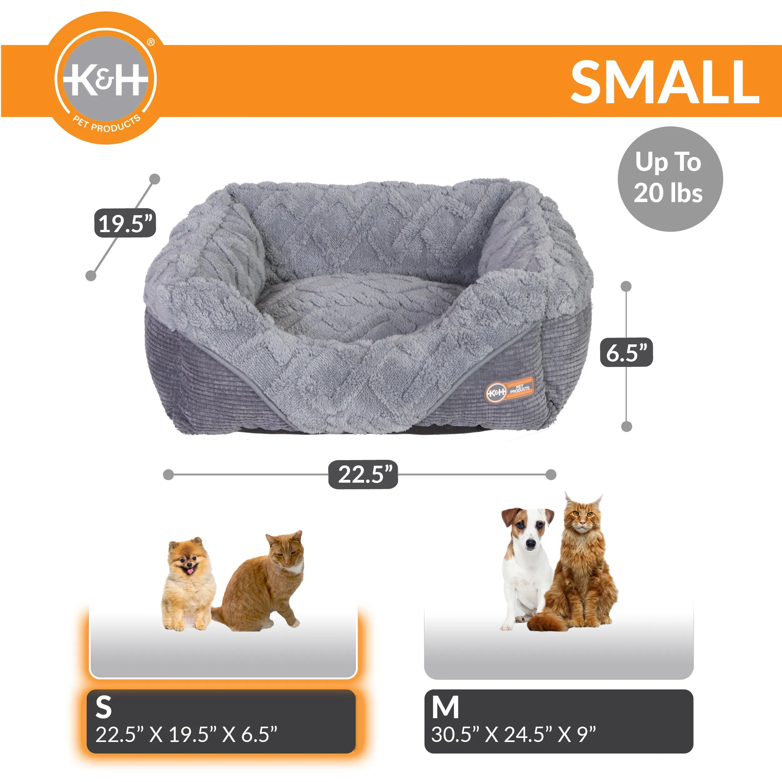 K&H Thermo-Pet Lounge Sleeper Heated Cat & Dog Bed