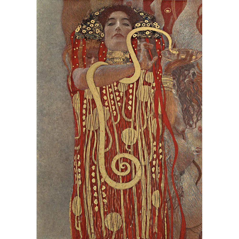 Klimt Hygieia Red Dress Art Swing Top