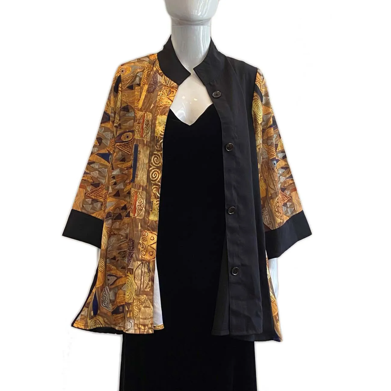 Klimt Woman in Gold Art Swing Top