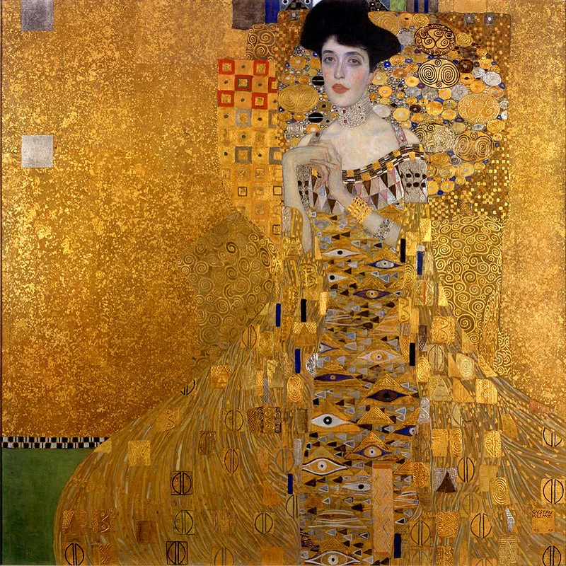 Klimt Woman in Gold Art Swing Top