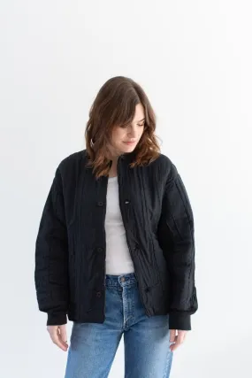 Rawson Vintage Black Cotton Quilt Liner Jacket