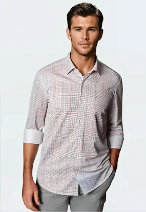 Spectrum Check Long Sleeve Tech Shirt